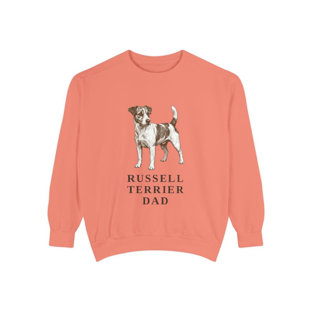 Russell Terrier Dad Sweatshirt, Terracotta, front view
