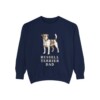 Russell Terrier Dad Sweatshirt, True Navy, front view