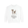 Russell Terrier Dad Sweatshirt, White, front view