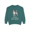 Russell Terrier Humor Sweatshirt, Blue Spruce, front view