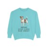 Russell Terrier Humor Sweatshirt, Chalky Mint, front view