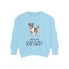 Russell Terrier Humor Sweatshirt, Chambray, front view