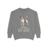 Russell Terrier Humor Sweatshirt, Grey, front view