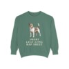 Russell Terrier Humor Sweatshirt, Light Green, front view
