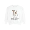 Russell Terrier Humor Sweatshirt, White, front view