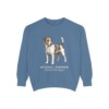 Russell Terrier Latin Sweatshirt, Blue Jean, front view