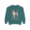 Russell Terrier Latin Sweatshirt, Blue Spruce, front view