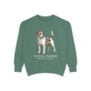 Russell Terrier Latin Sweatshirt, Light Green, front view