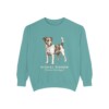 Russell Terrier Latin Sweatshirt, Seafoam, front view
