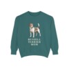 Russell Terrier Mom Sweatshirt, Blue Spruce, front view