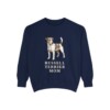 Russell Terrier Mom Sweatshirt, True Navy, front view