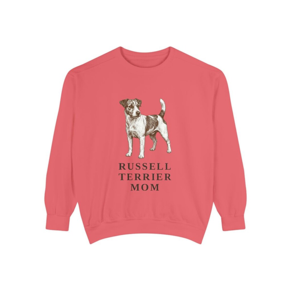 Russell Terrier Mom Sweatshirt, Watermelon, front view
