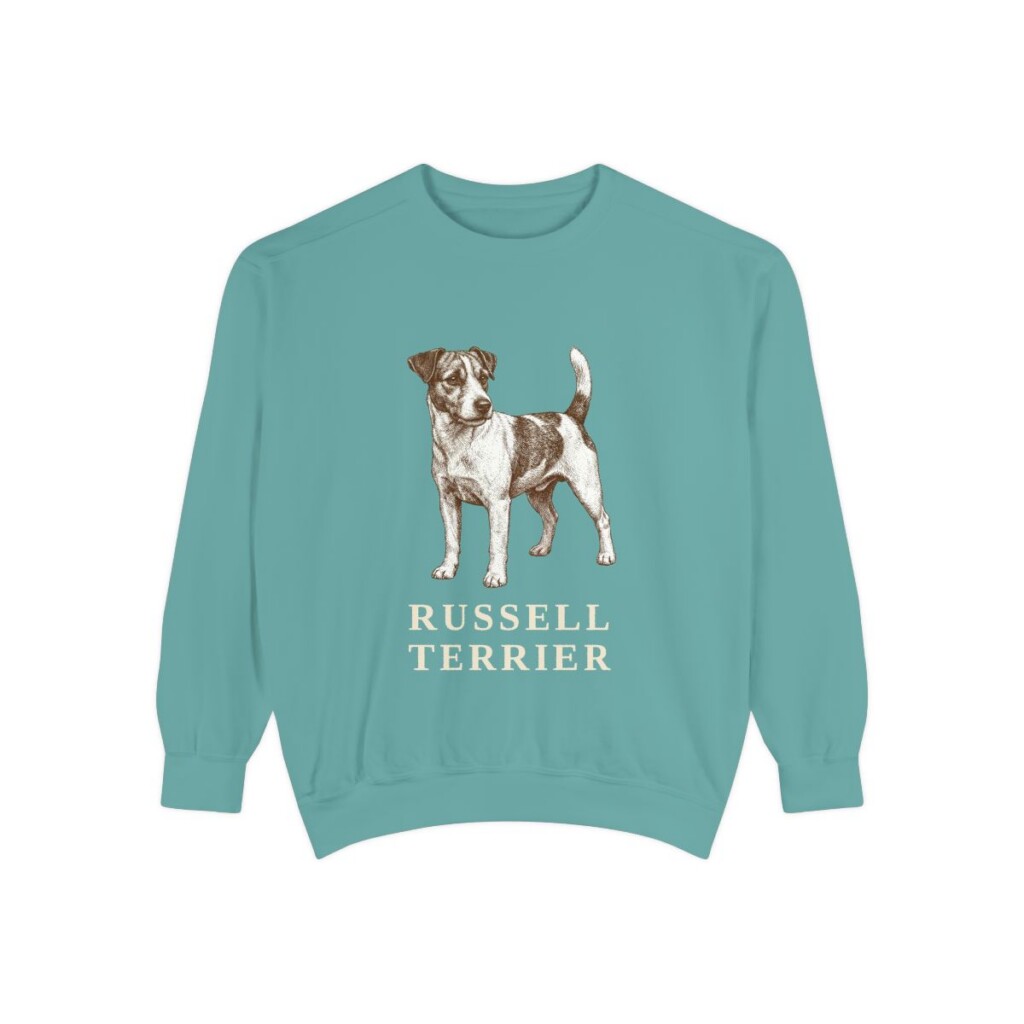 Russell Terrier Sweatshirt, Seafoam, front view