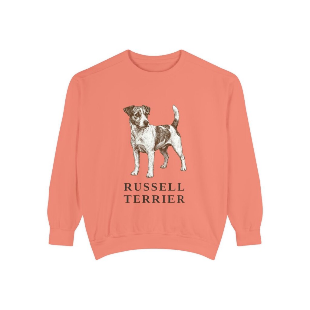 Russell Terrier Sweatshirt, Terracotta, front view
