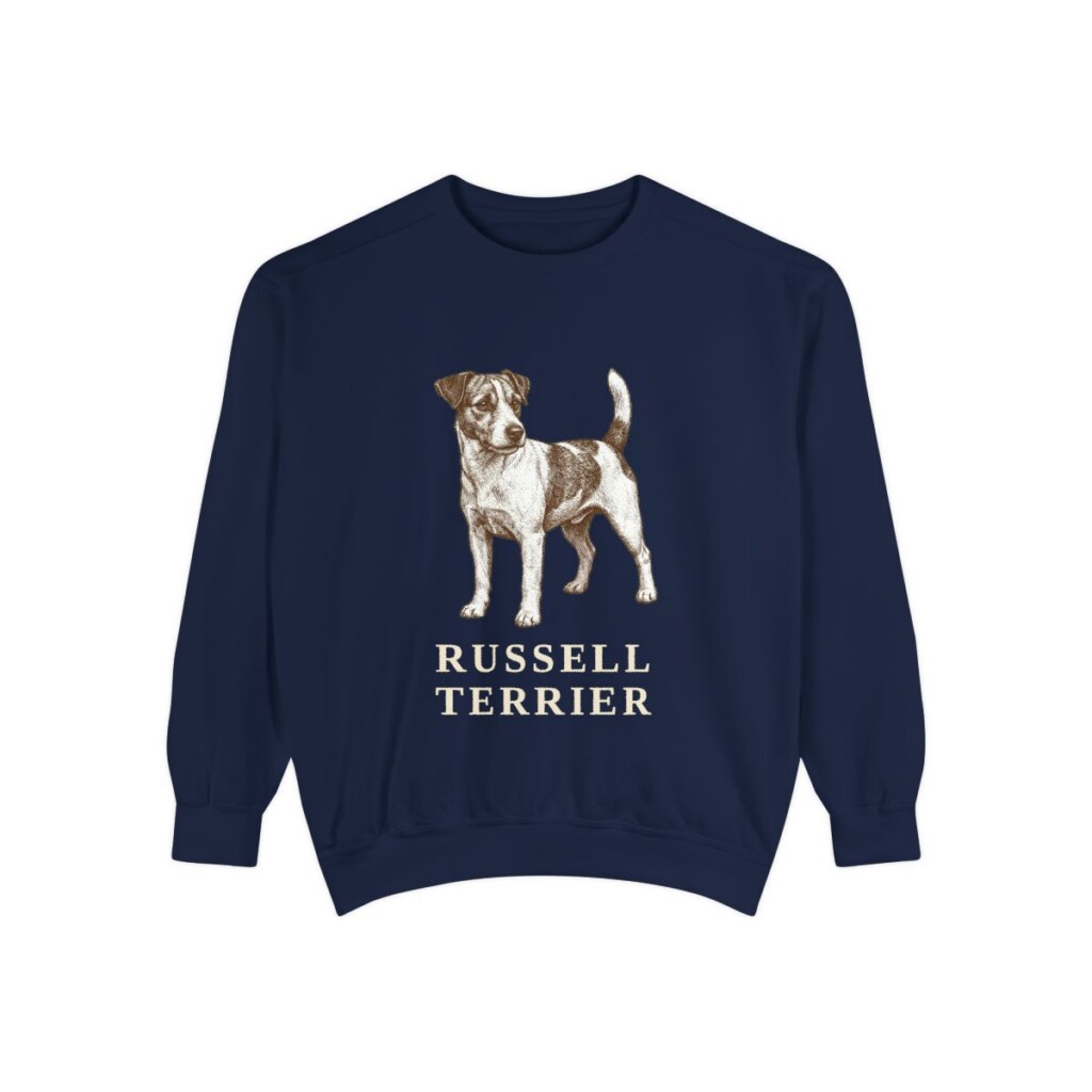Russell Terrier Sweatshirt, True Navy, front view