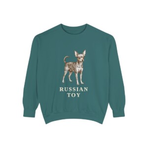 Russian Toy Sweatshirt, Blue Spruce, front view