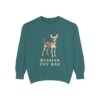 russian-toy-sweatshirt-dad-blue-spruce Russian Toy Dad Sweatshirt, Blue Spruce, front view