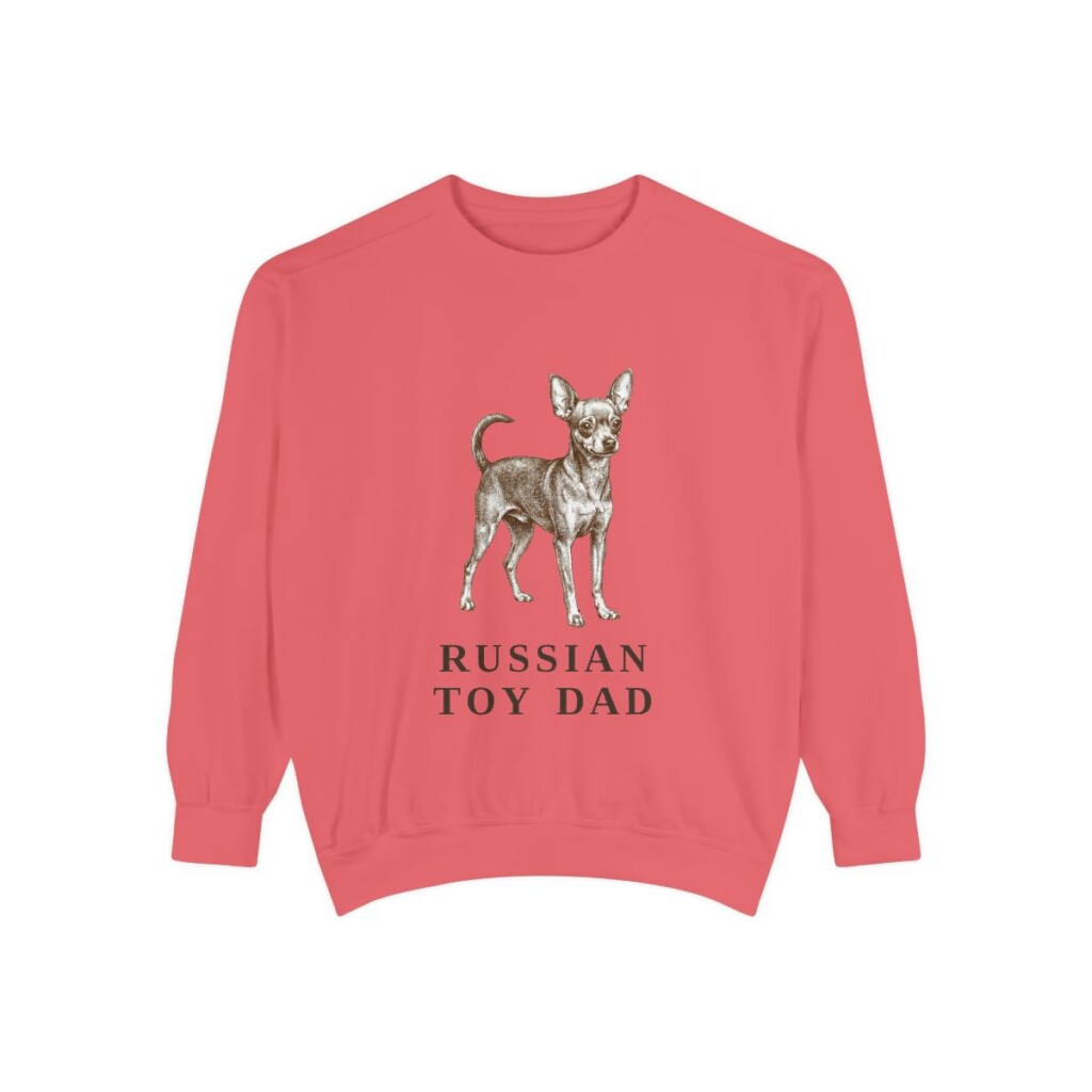russian-toy-sweatshirt-dad-watermelon Russian Toy Dad Sweatshirt, Watermelon, front view
