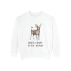 russian-toy-sweatshirt-dad-white Russian Toy Dad Sweatshirt, White, front view