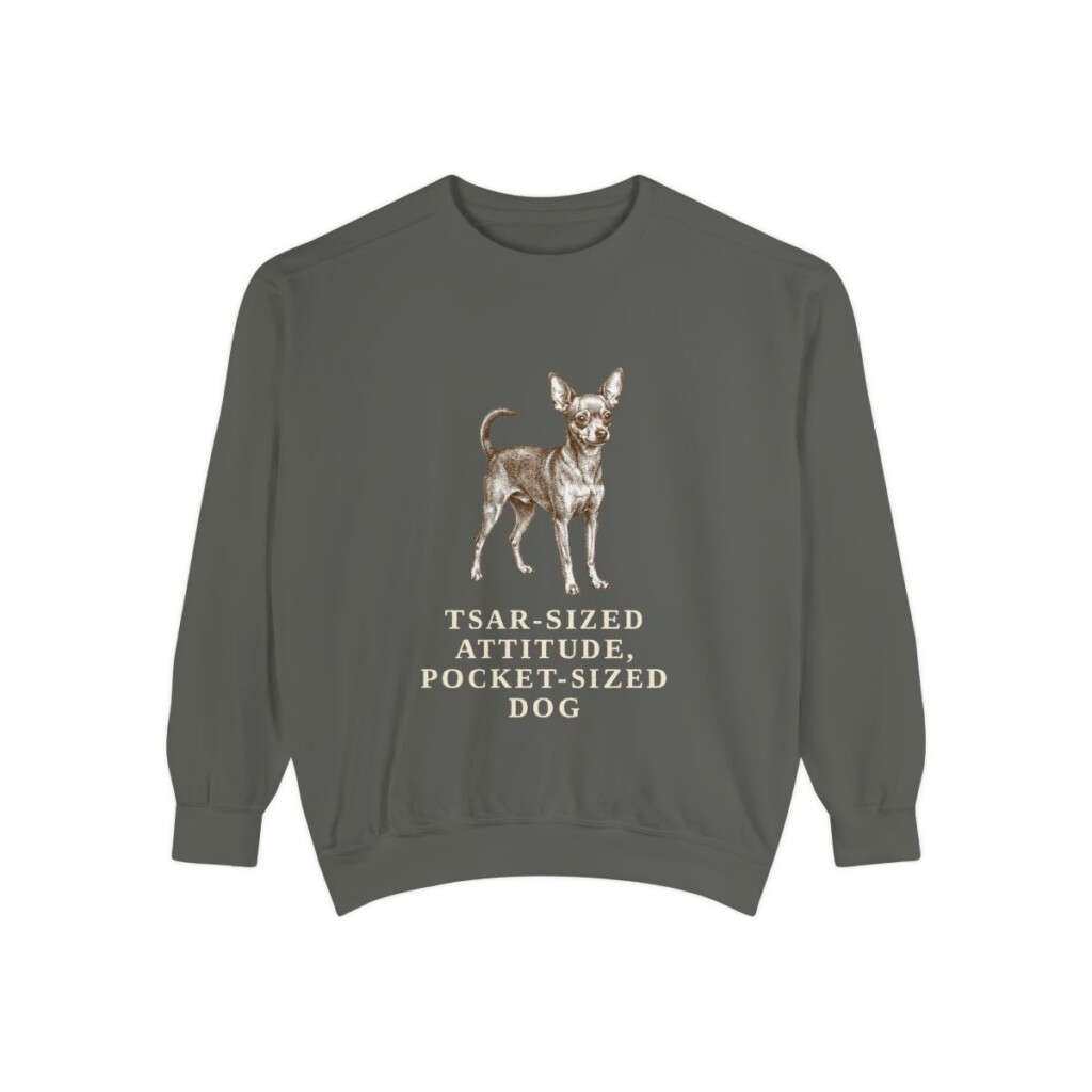 Russian Toy Humor Sweatshirt, Pepper, front view