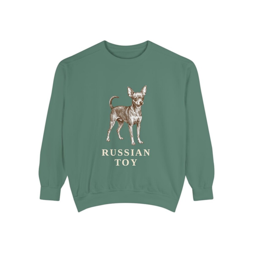 Russian Toy Sweatshirt, Light Green, front view