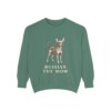 russian-toy-sweatshirt-mom-light-green Russian Toy Mom Sweatshirt, Light Green, front view