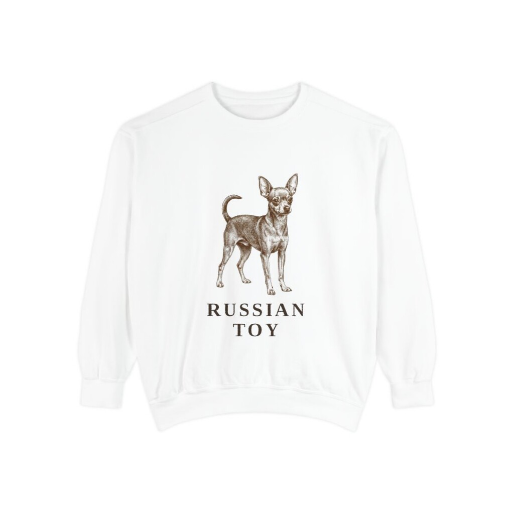 Russian Toy Sweatshirt, White, front view