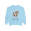Russian Tsvetnaya Bolonka Dad Sweatshirt, Chambray, front view