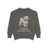 Russian Tsvetnaya Bolonka Dad Sweatshirt, Pepper, front view