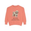 Russian Tsvetnaya Bolonka Dad Sweatshirt, Terracotta, front view