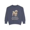 russian-tsvetnaya-bolonka-sweatshirt-denim Russian Tsvetnaya Bolonka Sweatshirt, Denim, front view