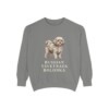 russian-tsvetnaya-bolonka-sweatshirt-grey Russian Tsvetnaya Bolonka Sweatshirt, Grey, front view