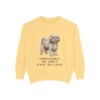 Russian Tsvetnaya Bolonka Humor Sweatshirt, Butter, front view