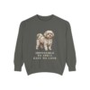 Russian Tsvetnaya Bolonka Humor Sweatshirt, Pepper, front view