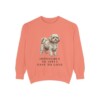 Russian Tsvetnaya Bolonka Humor Sweatshirt, Terracotta, front view