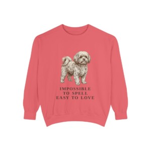 Russian Tsvetnaya Bolonka Humor Sweatshirt, Watermelon, front view