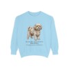 Russian Tsvetnaya Bolonka Latin Sweatshirt, Chambray, front view