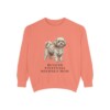 Russian Tsvetnaya Bolonka Mom Sweatshirt, Terracotta, front view