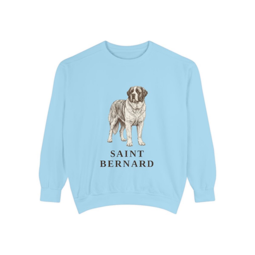 Saint Bernard Sweatshirt, Chambray, front view
