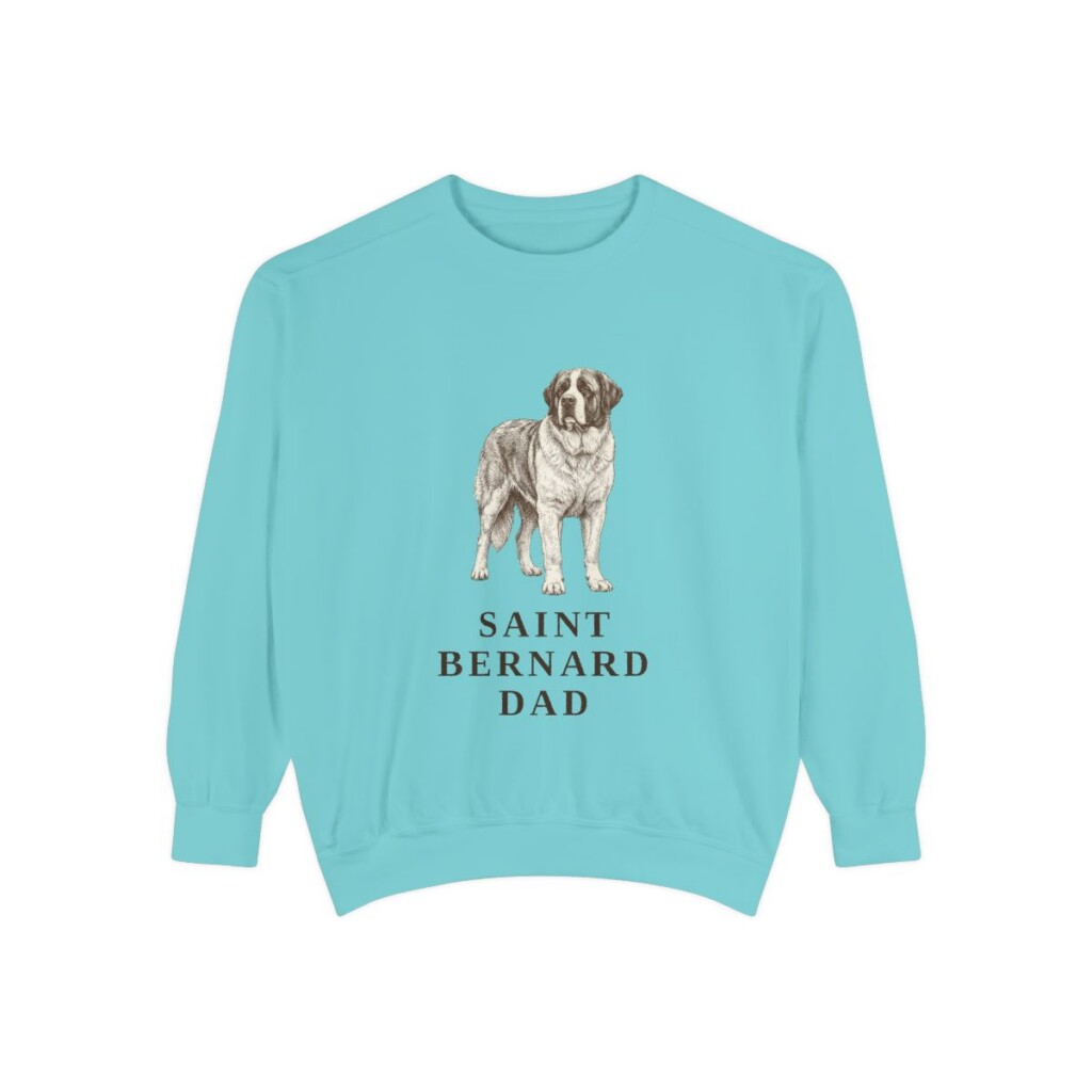 Saint Bernard Dad Sweatshirt, Chalky Mint, front view