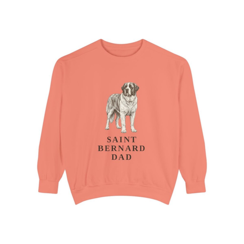 Saint Bernard Dad Sweatshirt, Terracotta, front view