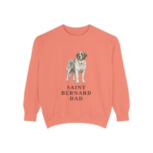 Saint Bernard Dad Sweatshirt, Terracotta, front view