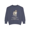 saint-bernard-sweatshirt-humor-denim Saint Bernard Humor Sweatshirt, Denim, front view