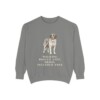 saint-bernard-sweatshirt-humor-grey Saint Bernard Humor Sweatshirt, Grey, front view