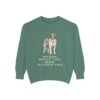 saint-bernard-sweatshirt-humor-light-green Saint Bernard Humor Sweatshirt, Light Green, front view