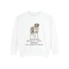saint-bernard-sweatshirt-humor-white Saint Bernard Humor Sweatshirt, White, front view