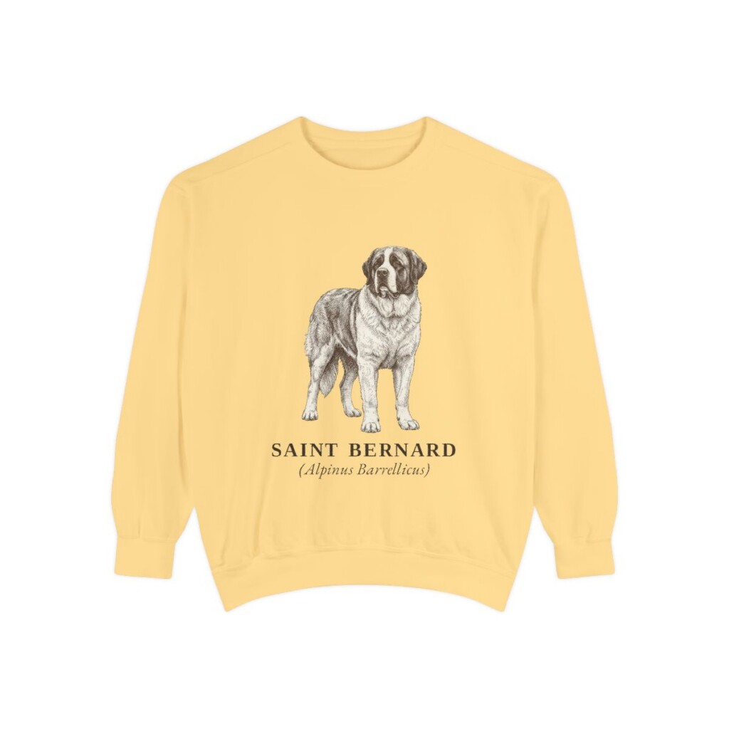 Saint Bernard Latin Sweatshirt, Butter, front view