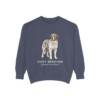 Saint Bernard Latin Sweatshirt, Denim, front view
