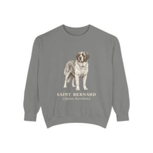 Saint Bernard Latin Sweatshirt, Grey, front view