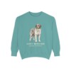 Saint Bernard Latin Sweatshirt, Seafoam, front view
